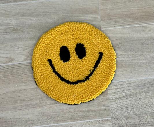 Smiley Face Mug Rug