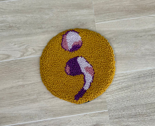 Semicolon Mug Rug