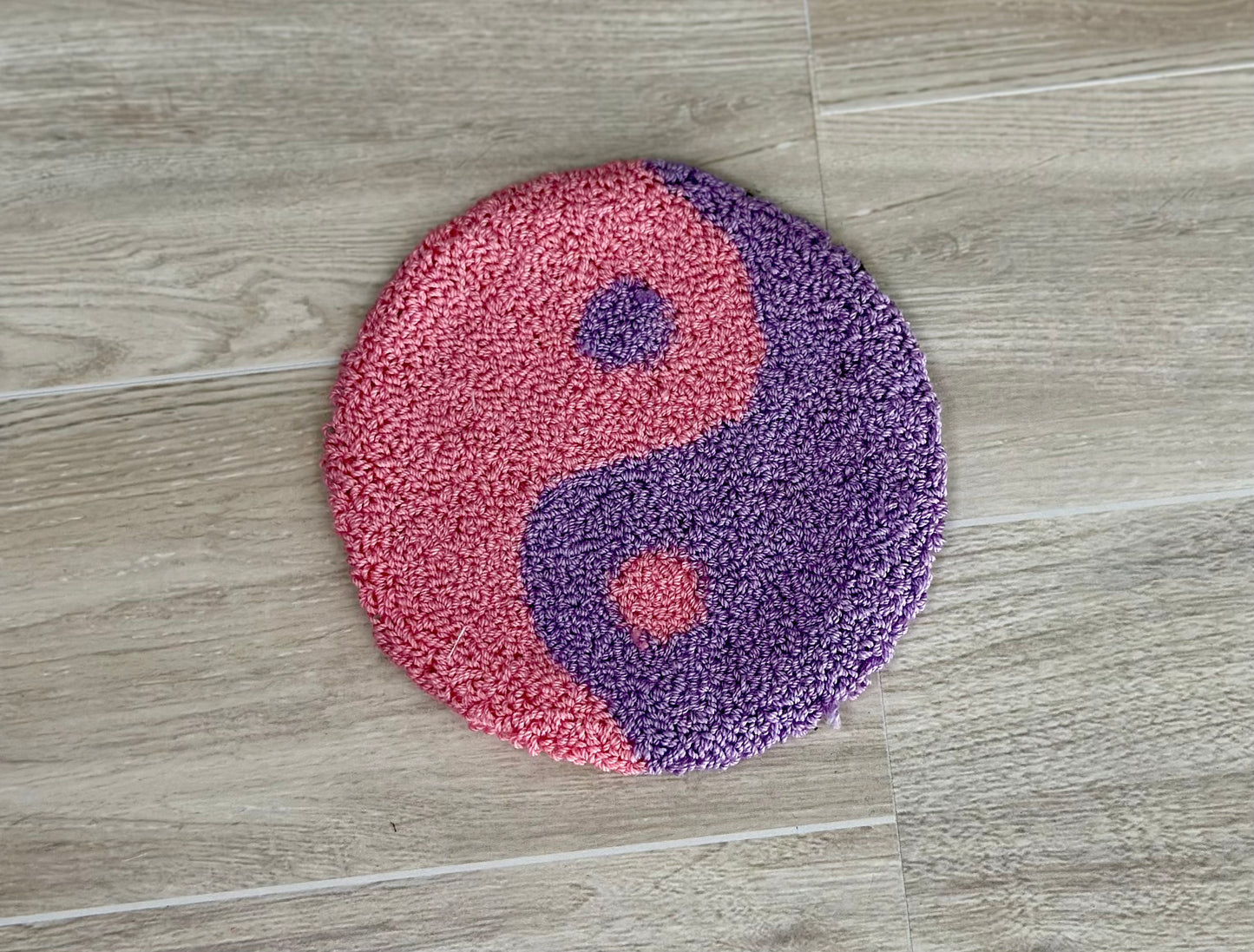 Peace Sign Mug Rug