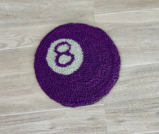 Eight Ball Mug Rug